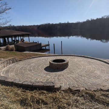 Gorgeous (Large) Lake View Fire Pit and Circular Patio
