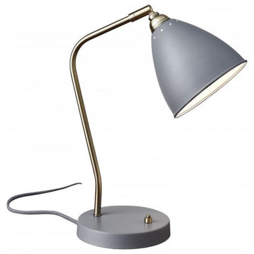 Adesso Chelsea Desk Lamp, Gray