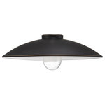 Great Outdoors - Great Outdoors Rlm 7984-18-143C Outdoor Shade in Oil Rubbed Bronze W/ Gold High - Max Wattage : 60