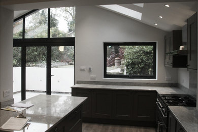 Photo of a contemporary kitchen.