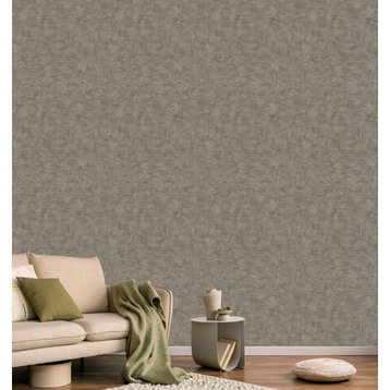 Cloudy Like Plain Textured Double Roll Wallpaper, Anthracite, Double Roll