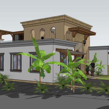 Zero Net Energy (ZNE) Contemporary - rustic new home