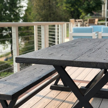 Waterfront Deck in Suttons Bay Overlooking Grand Traverse Bay