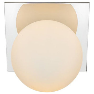 Elegant Lighting LD7304W7 Jillian 8" Tall Bathroom Sconce - Chrome / Frosted