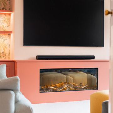 Playful Tones & Balance Lay-On Shaker Media Wall & Living Room Wall Panelling
