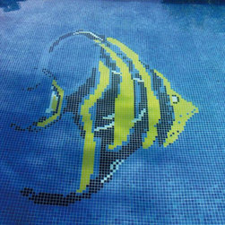 Swimming Pool Tiles - Fish Design - Direct Tile Warehouse - モザイクタイル