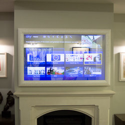 55" Orion White Flower TV Mirror Frame - Home Accessories & Decor