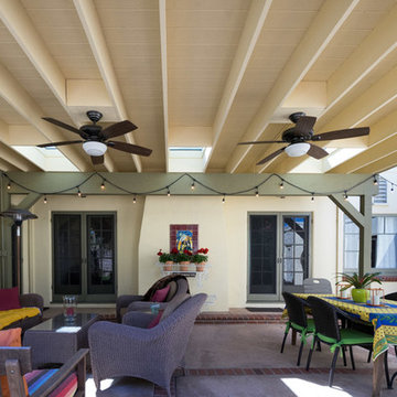 Patio Cover Remodel with Skylights and Fans
