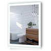 Vanity LED Lighted Backlit Wall Mounted Bathroom Mirror, 28x36", 2 Buttons