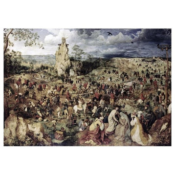 "The Procession to Calvary" Paper Print by Pieter Bruegel the Elder, 24"x17"