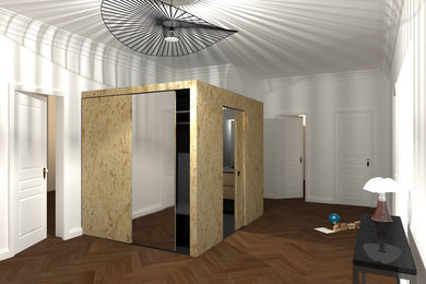 Rendu 3D - Aménagement d'un vestiaire d'entrée et d'une suite parentale - Metz