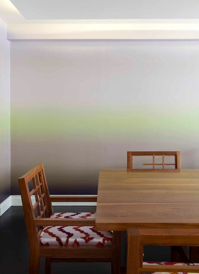 Langsam und sachte fließe die Farbe: Farbverläufe in der Wohnung