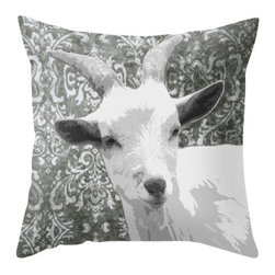 BACK to BASICS - Goat Grey Pillow Cover, 18x18 - Decorative Pillows