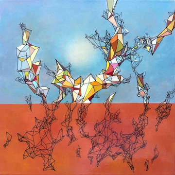 Contemporary abstract paintings