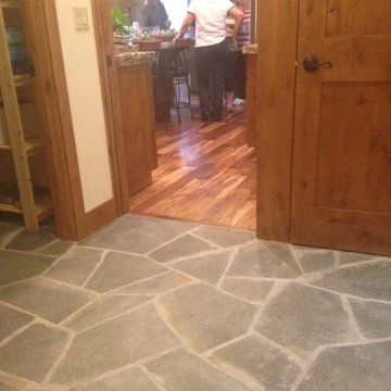 Green Quartzite Floor  North Idaho Masonry & Hardscape Center