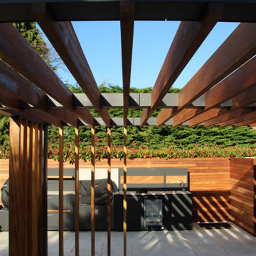 Timber Louvred Pergola