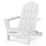 Polywood - Polywood Classic Oversized Curveback Adirondack, White - We all need our space every now and then. Find yours in the roomy POLYWOOD Classic Oversized Curveback Adirondack. While this chair has the classic good looks you expect from an Adirondack, its generous seat, curved back and wider slats make it extra big on comfort. Made in the USA and backed by a 20-year warranty, this durable chair is constructed of solid POLYWOOD lumber that's available in a variety of attractive, fade-resistant colors. It won't splinter, crack, chip, peel or rot and it never needs to be painted, stained or waterproofed. It's also designed to withstand nature's elements as well as to resist stains, corrosive substances, salt spray and other environmental stresses.