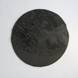 Cincinnati Radius (In Matte Black) - Wall Sculptures