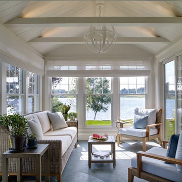 Bright and airy sunroom