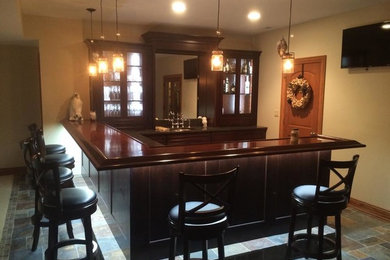 Inspiration for a home bar remodel in Chicago