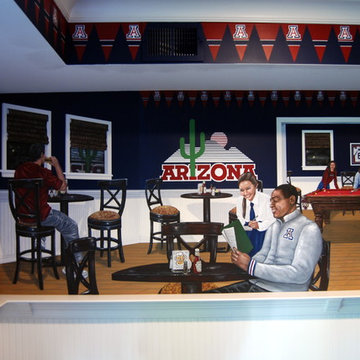 University of Arizona Sports Bar themed Mural by Tom Taylor of Wow Effects