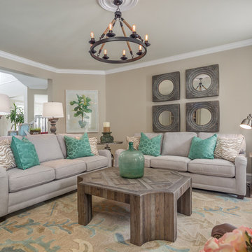 Aquamarine Demijohn Family Room