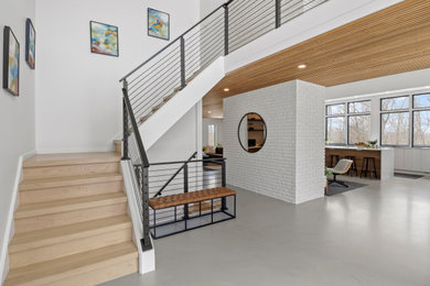 Example of a danish entryway design in New York