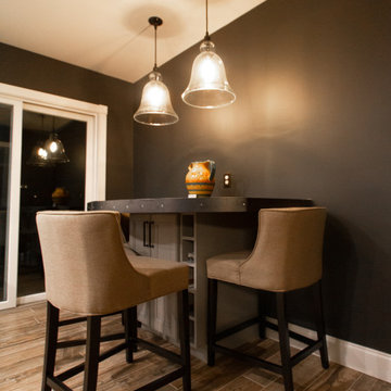 Beige Upholstered Barstools