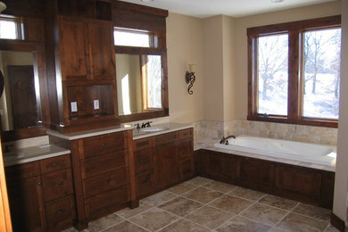 Inspiration for a contemporary bathroom remodel in Minneapolis