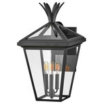 Hinkley - Hinkley 26095BK Palma, 3 Light Outdoor Large Wall t Lanternl - Palma charmingly blends European elegance with timPalma 3 Light Outdoo Black Clear Glass *UL: Suitable for wet locations Energy Star Qualified: n/a ADA Certified: n/a  *Number of Lights: 3-*Wattage:60w Incandescent bulb(s) *Bulb Included:No *Bulb Type:Incandescent *Finish Type:Black