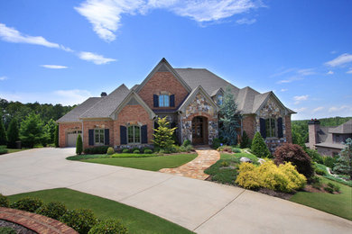 Inspiration for a transitional exterior home remodel in Atlanta