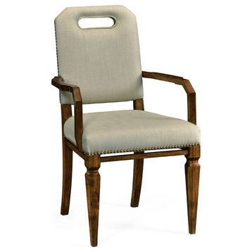 Contemporary Camden Dining Armchair, Upholstered in MAZO
