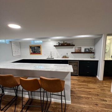 Basement Remodel With Wet Bar