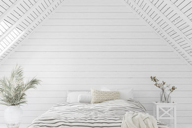 Inspiration for a mid-sized coastal attached garage workshop remodel in Los Angeles
