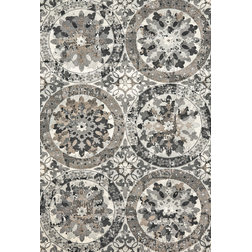 Transitional Area Rugs Feizy Sorel Rug, Stone, 5'x8'