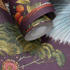 Painted Oriental Birds and Trees Tropical Wallpaper, Plum, Double Roll