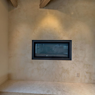 Fireplace - venetian plaster