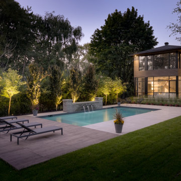 Modern Outdoor Pool Residence Using Porcea Coast and Porcea Birch Timber