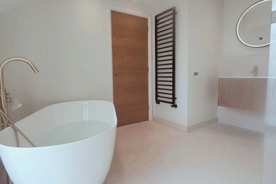 Luxury Minimalist Bathroom & Spa-Inspired Wet Room | Earlswood