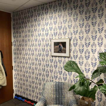 Grandview Dental office Wallpaper install and interior paint