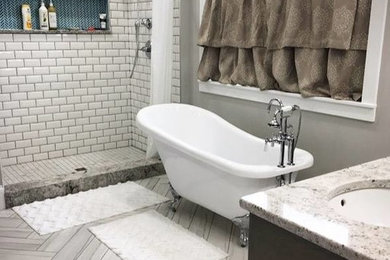 Bathroom - modern bathroom idea in Indianapolis