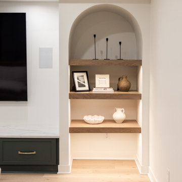 Luxury Basement Remodel with Custom Bar, Wine Display & Wellness Retreat