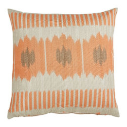 Lacefield Designs - Outdoor Pillow, Cypress Coral, Square - Decorative Pillows