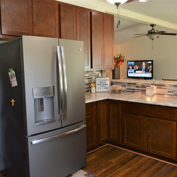 Peru, IN. Kountry Wood Products. Maple Kitchen, Before and After Project