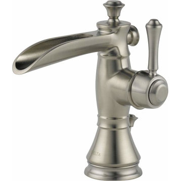 Delta 598LF-MPU Cassidy 1 Hole Waterfall Bathroom Faucet - Brilliance Stainless