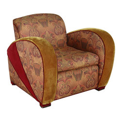 Art Deco Jazz Club Chair in the Style of Frankl's Speed Chair - Armchairs And Accent Chairs