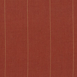 ROTH & TOMPKINS TEXTILES - Copley Stripe Fabric, Stripe Terra Cotta, 54''x36'' - Upholstery Fabric