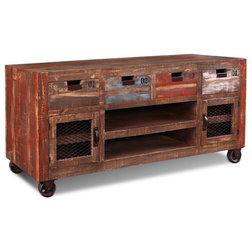 Industrial Entertainment Centers And Tv Stands by Crafters and Weavers