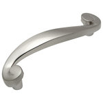 Cosmas - Cosmas 774 Swirl Cabinet Pull, Satin Nickel - 3" Hole Centers