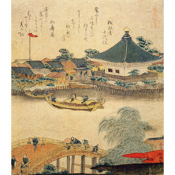 The Shrine Komagata Do In Komagata by Katsushika Hokusai, art print